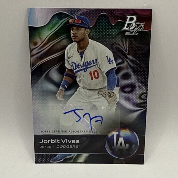 2023 Bowman Platinum - Top Prospects Jorbit Vivas #TOP-29 Autographs (AU, RC) - Picture 1 of 2